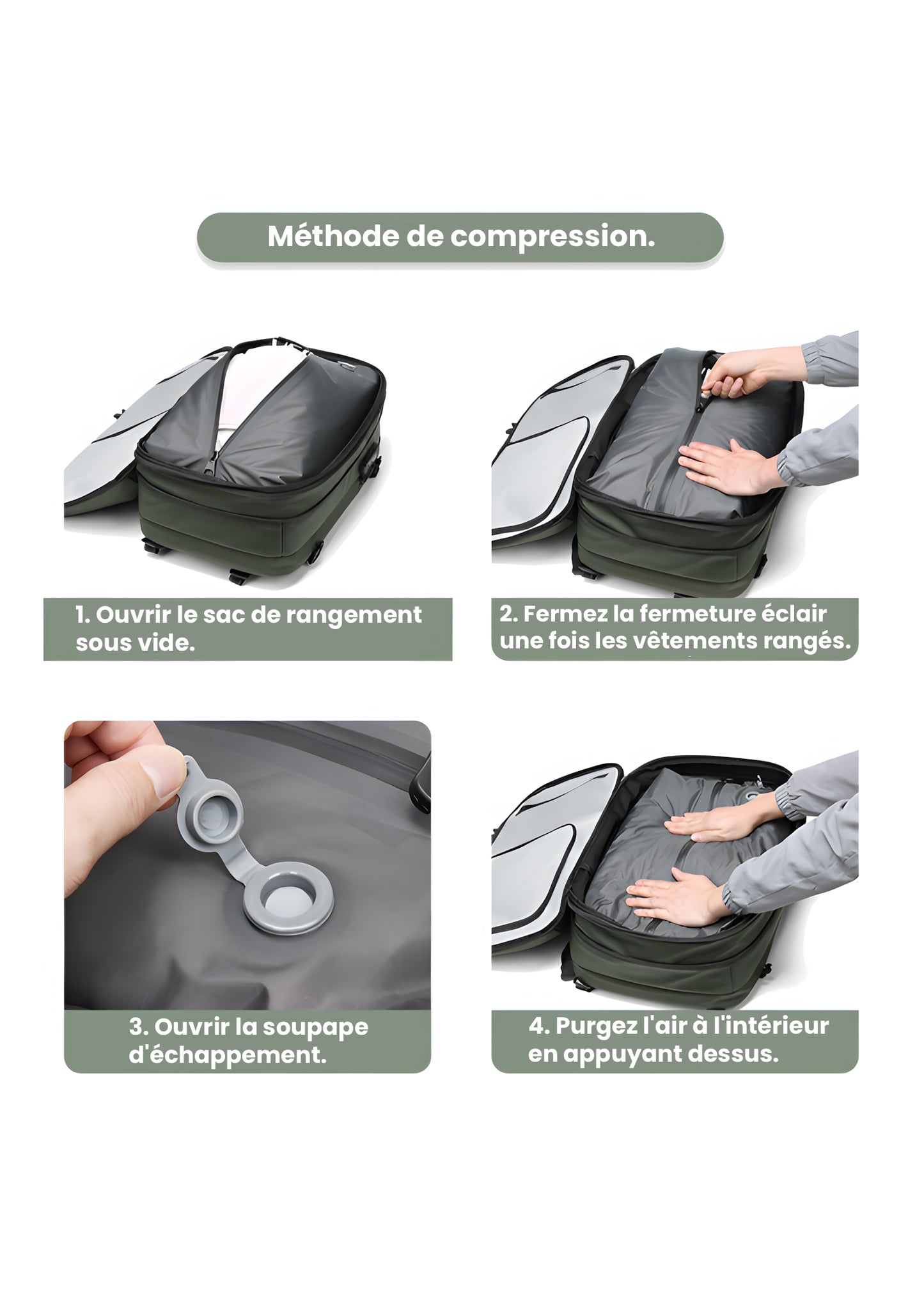 SAC À COMPRESSION